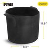 Ipower 3-Gallon Fabric Aeration Pots Container with Strap Handles GLGROWBAG3X5